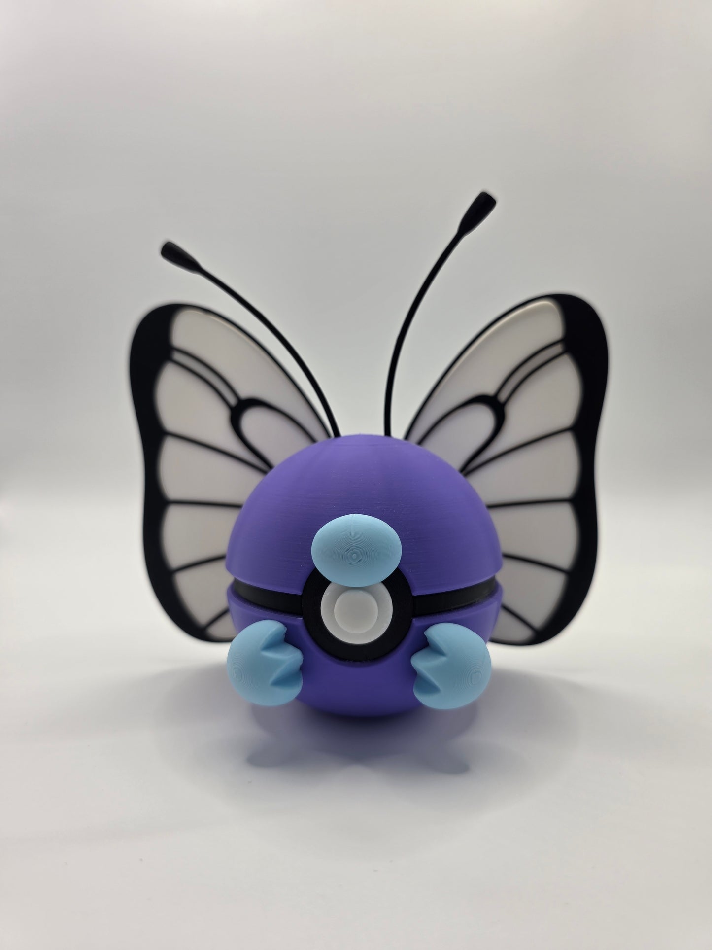 Character Design - 3D Printed Character Ball - Butterfree - Unique Display Collectible.