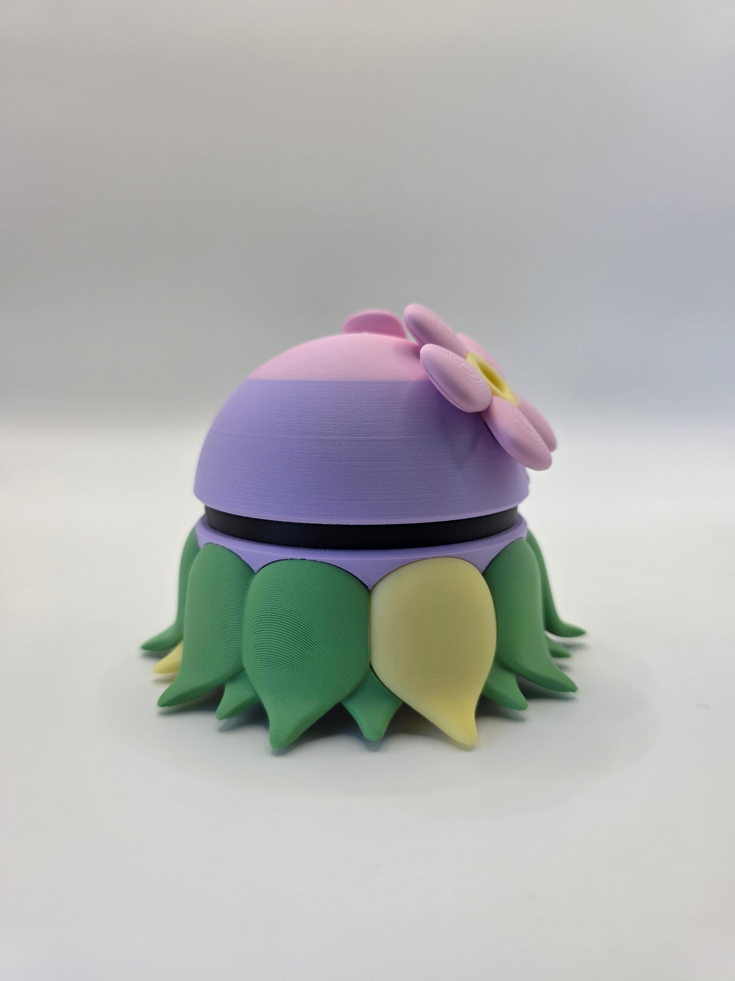 Character Design - 3D Printed Character Ball - Bellossom - Unique Display Collectible.