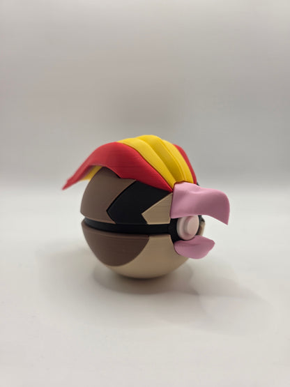 Character Design - 3D Printed Character Ball - Pidgeot - Unique Display Collectible.