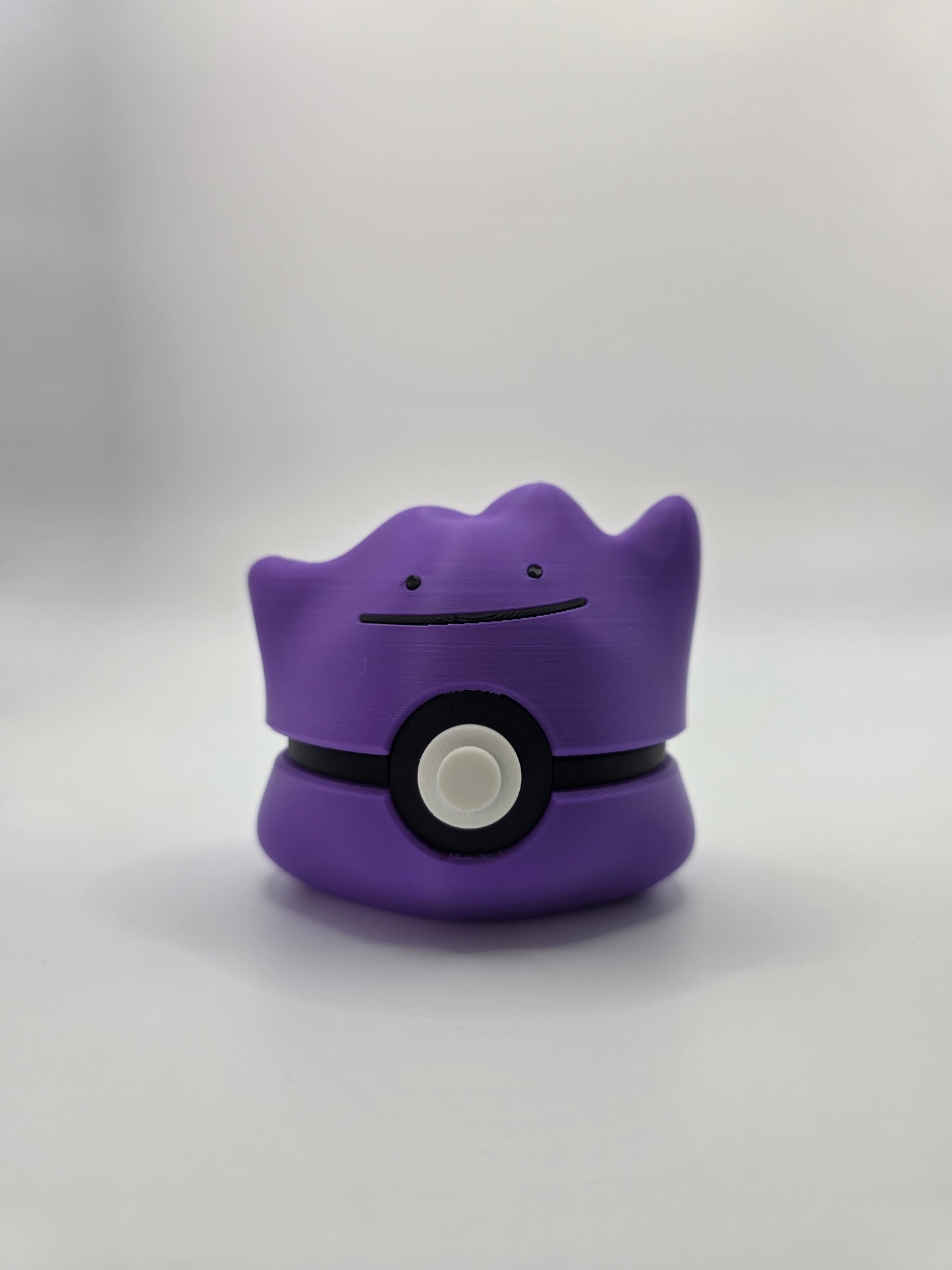 Character Design - 3D Printed Character Ball - Ditto With Face - Unique Display Collectible.