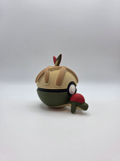 Character Design - 3D Printed Character Ball - Appletun - Unique Display Collectible.