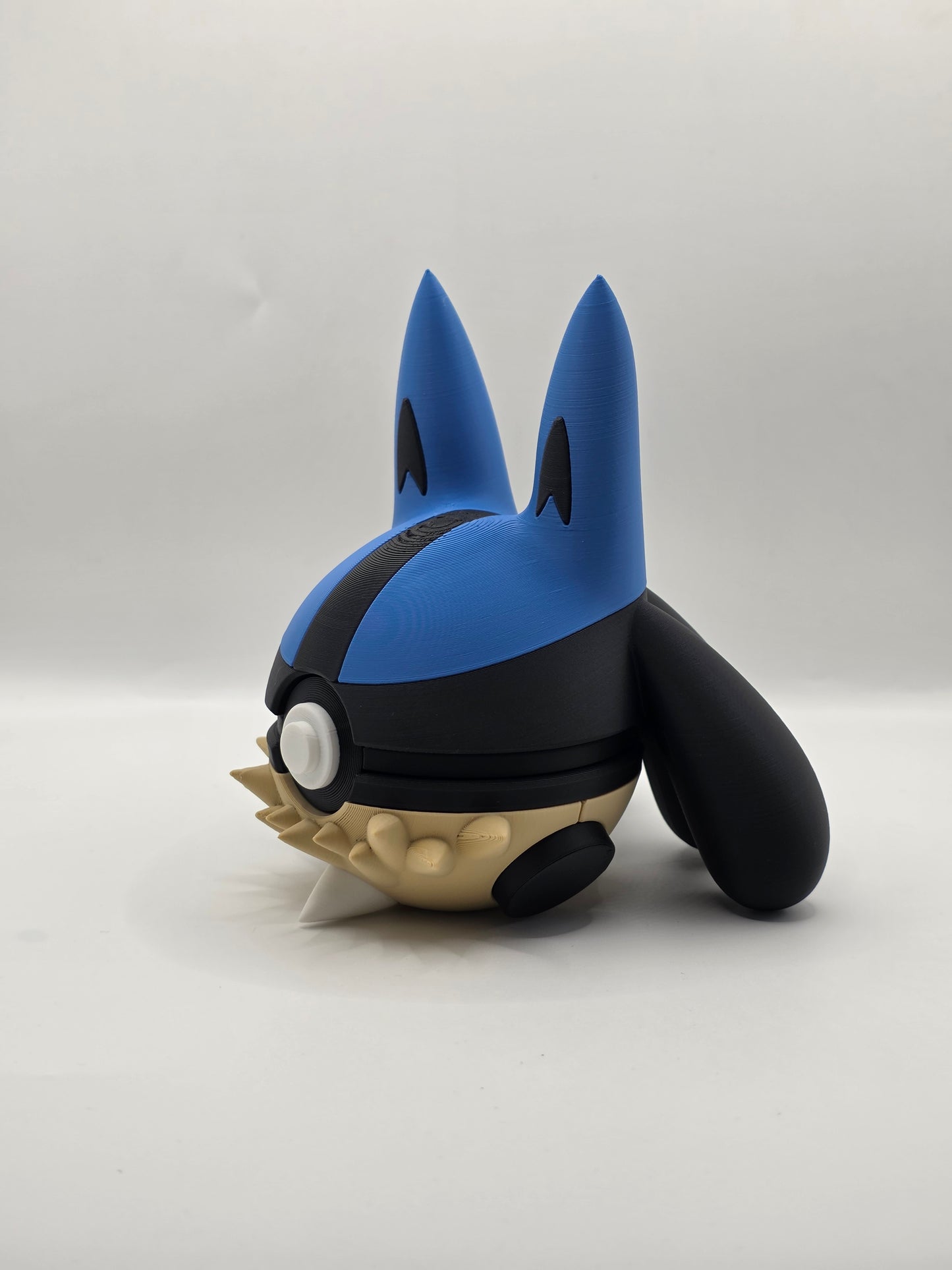 Character Design - 3D Printed Character Ball - Lucario - Unique Display Collectible.