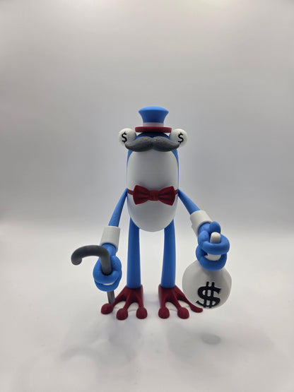 Fancy Pants Fly Frog – Articulated 3D Printed Modular Desk Toy Figurine