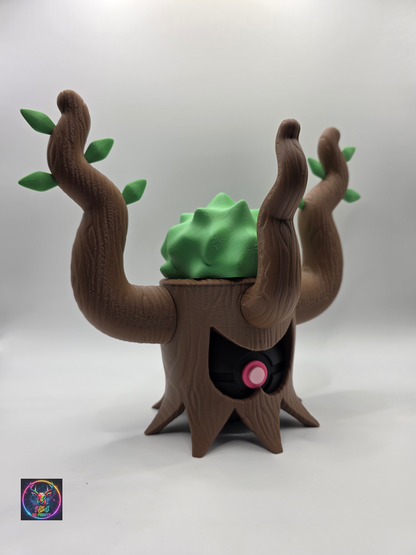 Character Design - 3D Printed Character Ball - Trevenant - Unique Display Collectible.