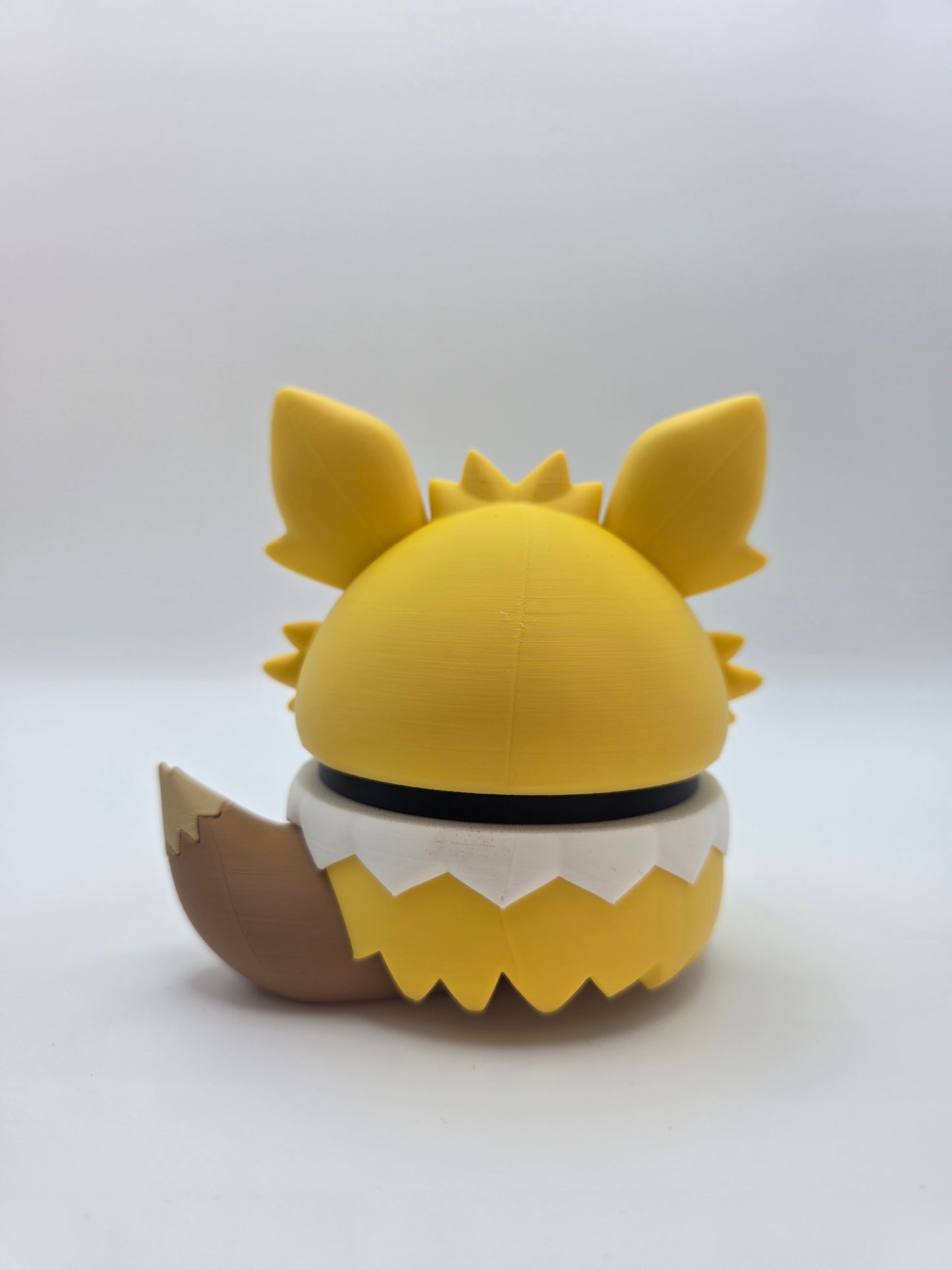 Character Design - 3D Printed Character Ball - Poncho Eevee Collection - Unique Display Collectible.