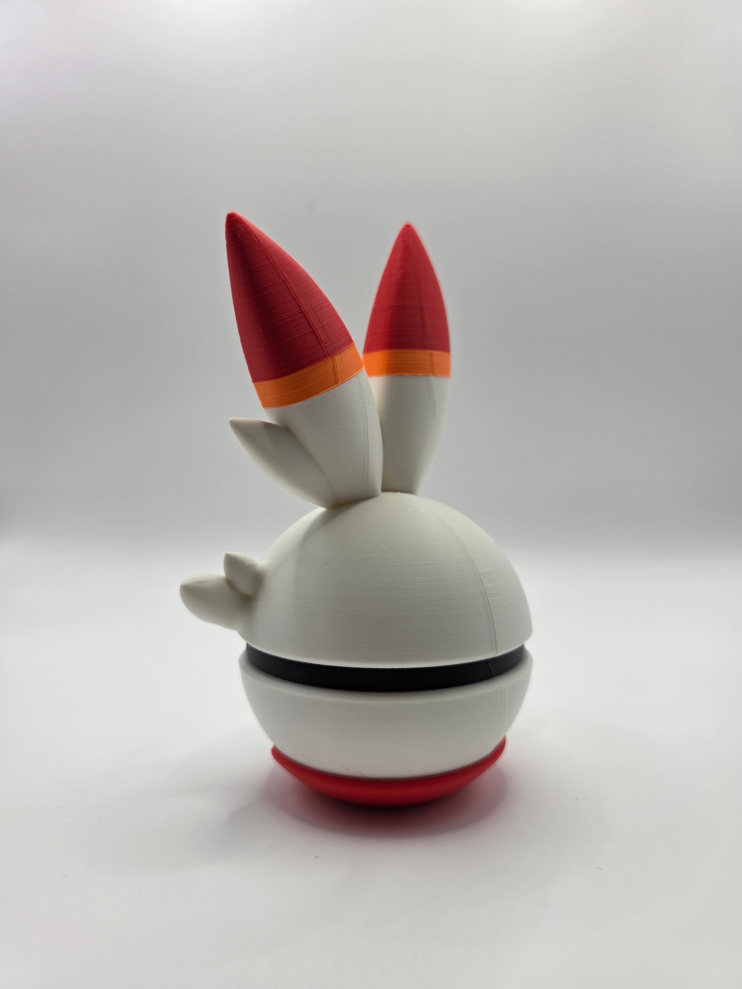 Character Design - 3D Printed Character Ball - Scorbunny - Unique Display Collectible.