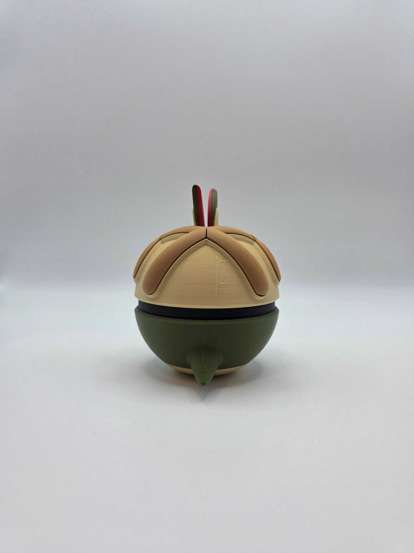 Character Design - 3D Printed Character Ball - Appletun - Unique Display Collectible.