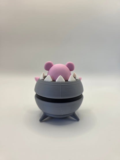 Character Design - 3D Printed Character Ball - Mega Slowbro - Unique Display Collectible.