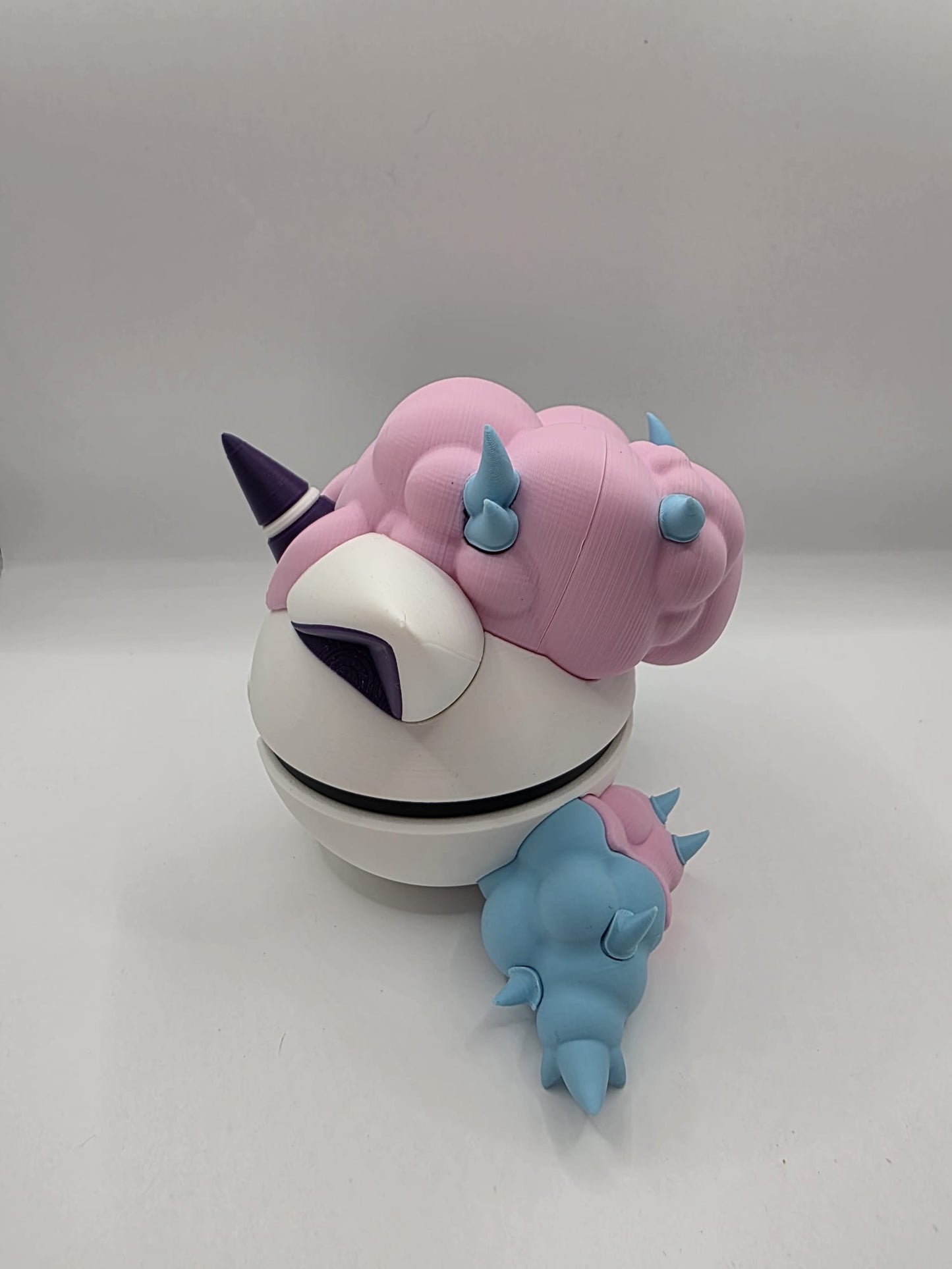 Pokemon Character Design - 3D Printed Pokeball - Galarian Ponyta - Exclusive Display Collectible.