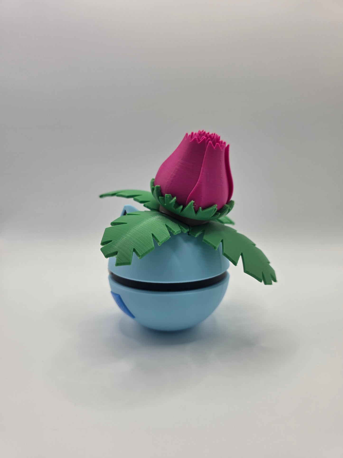 Character Design - 3D Printed Character Ball - Ivysaur - Unique Display Collectible.