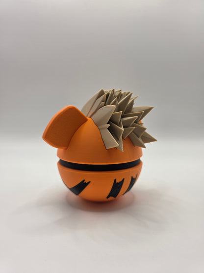 Character Design - 3D Printed Character Ball - Growlithe - Unique Display Collectible.