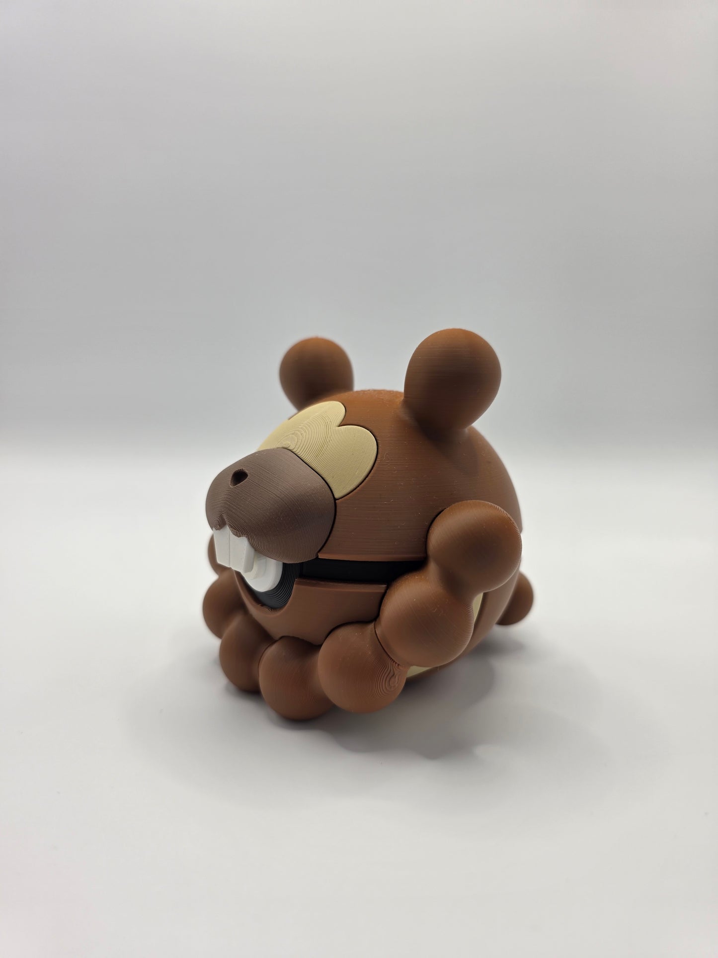 Character Design - 3D Printed Character Ball - Bidoof - Unique Display Collectible.