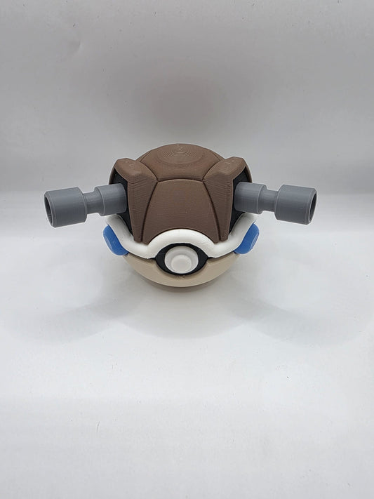 Pokemon Character Design - 3D Printed Pokeball - Blastoise - Exclusive Display Collectible.