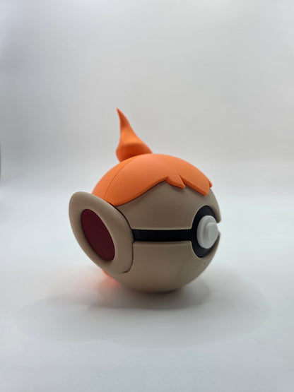 Character Design - 3D Printed Character Ball - Chimchar - Unique Display Collectible.