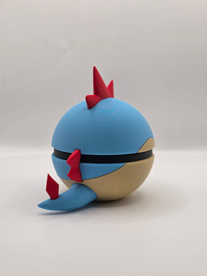 Character Design - 3D Printed Character Ball - Croconaw - Unique Display Collectible.