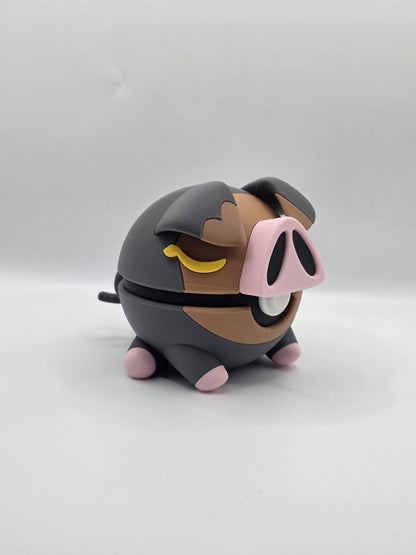 Character Design - 3D Printed Character Ball - Lechonk - Unique Display Collectible.