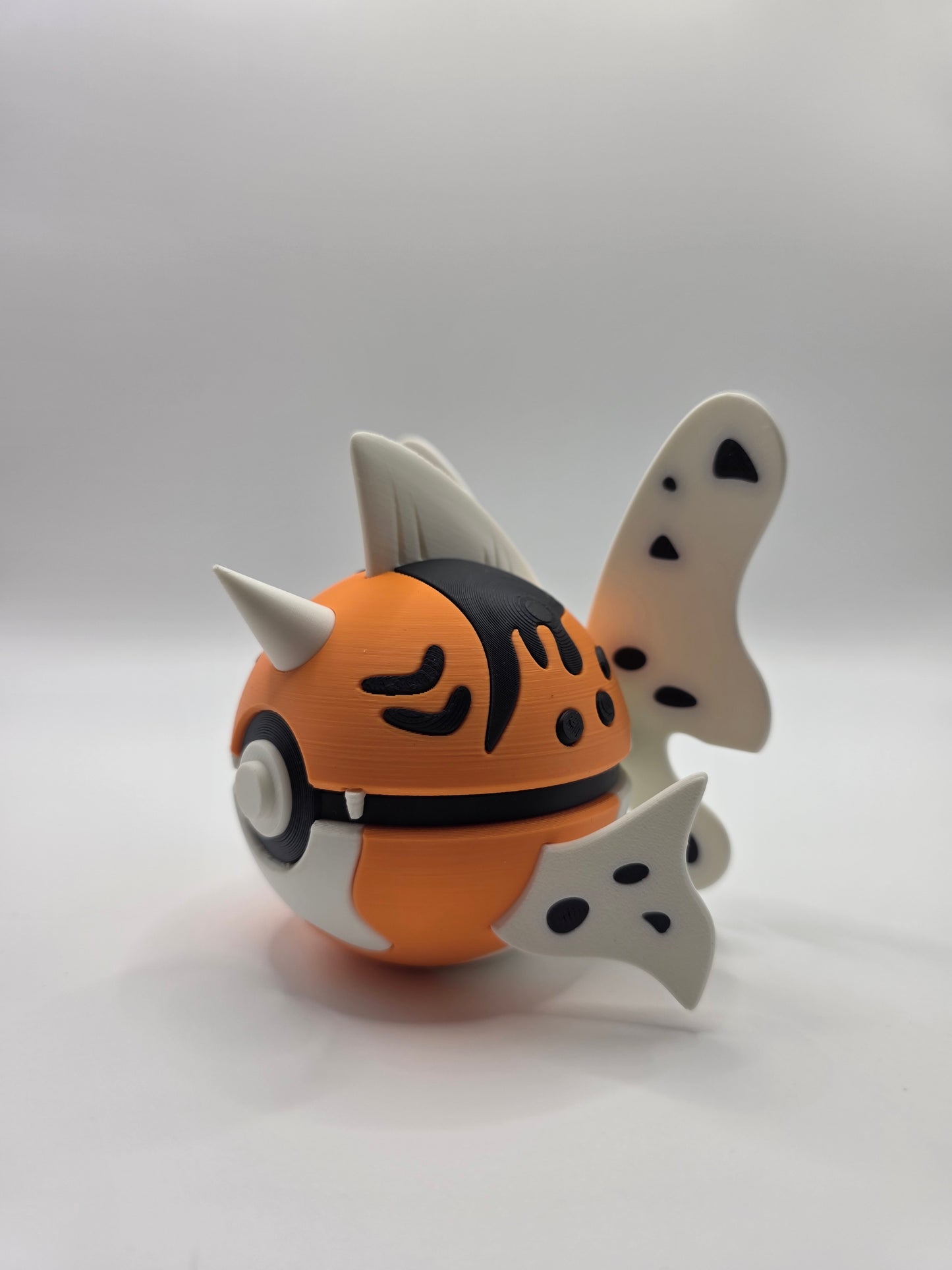 Character Design - 3D Printed Character Ball - Seaking - Unique Display Collectible.