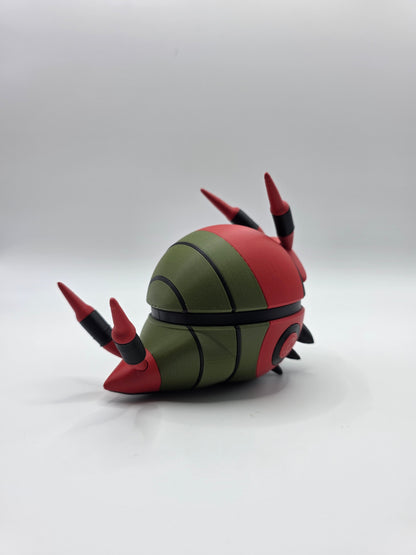 Character Design - 3D Printed Character Ball - Venipede - Unique Display Collectible.