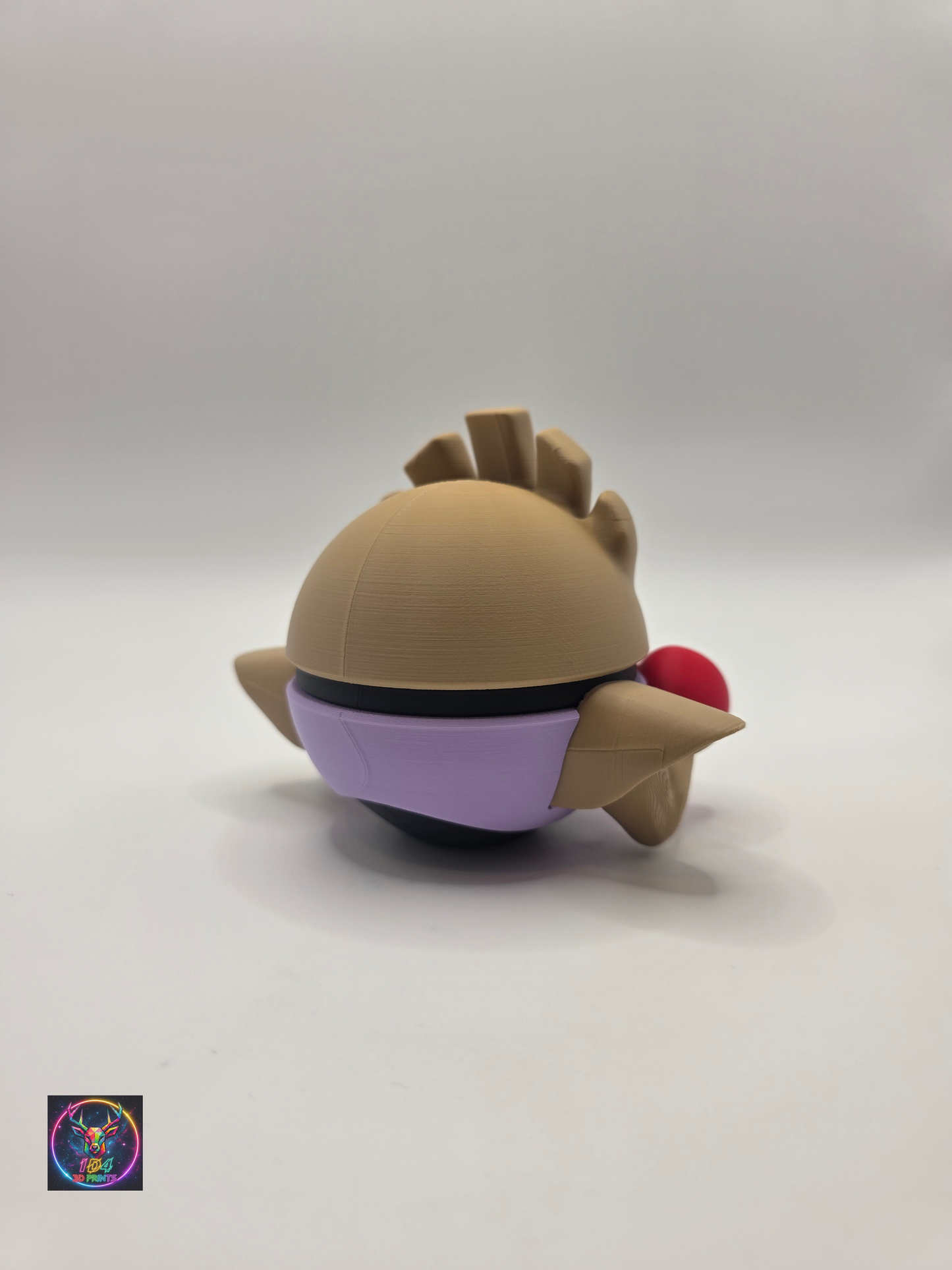 Character Design - 3D Printed Character Ball - Hitmonchan - Unique Display Collectible.