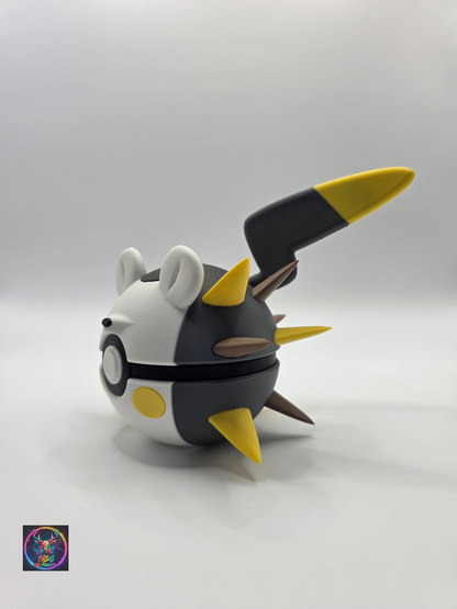Character Design - 3D Printed Character Ball - Togedemaru - Unique Display Collectible.