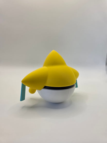 Character Design - 3D Printed Character Ball - Jirachi - Unique Display Collectible.