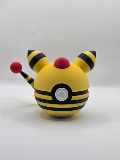 Character Design - 3D Printed Character Ball - Ampharos - Unique Display Collectible.