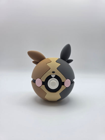 Character Design - 3D Printed Character Ball - Morpeko - Unique Display Collectible.