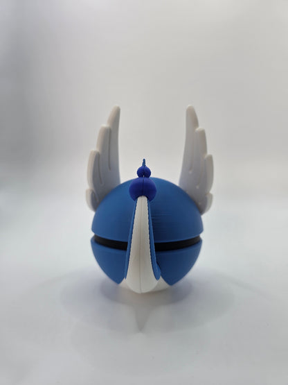 Character Design - 3D Printed Character Ball - Dragonair - Unique Display Collectible.