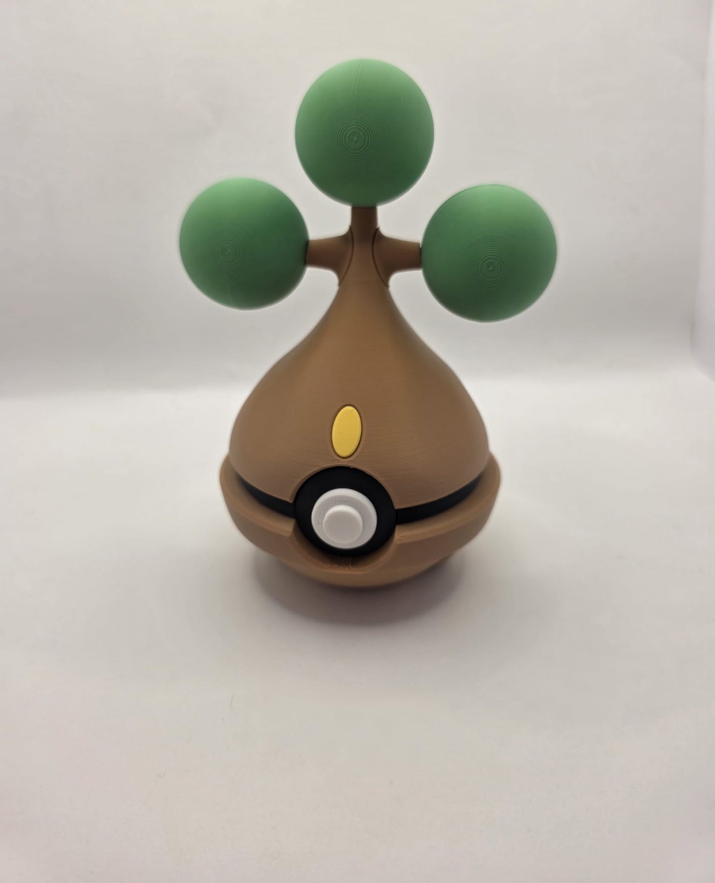 Pokemon Character Design - 3D Printed Pokeball - Bonsly - Exclusive Display Collectible.
