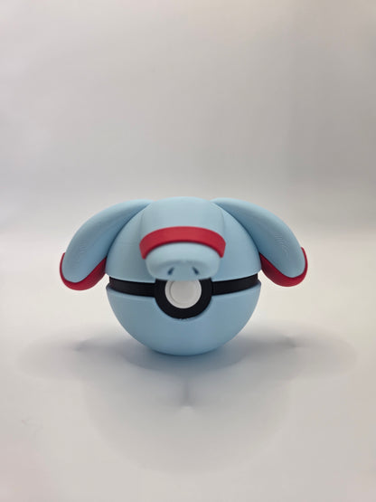 Character Design - 3D Printed Character Ball - Phanpy - Unique Display Collectible.