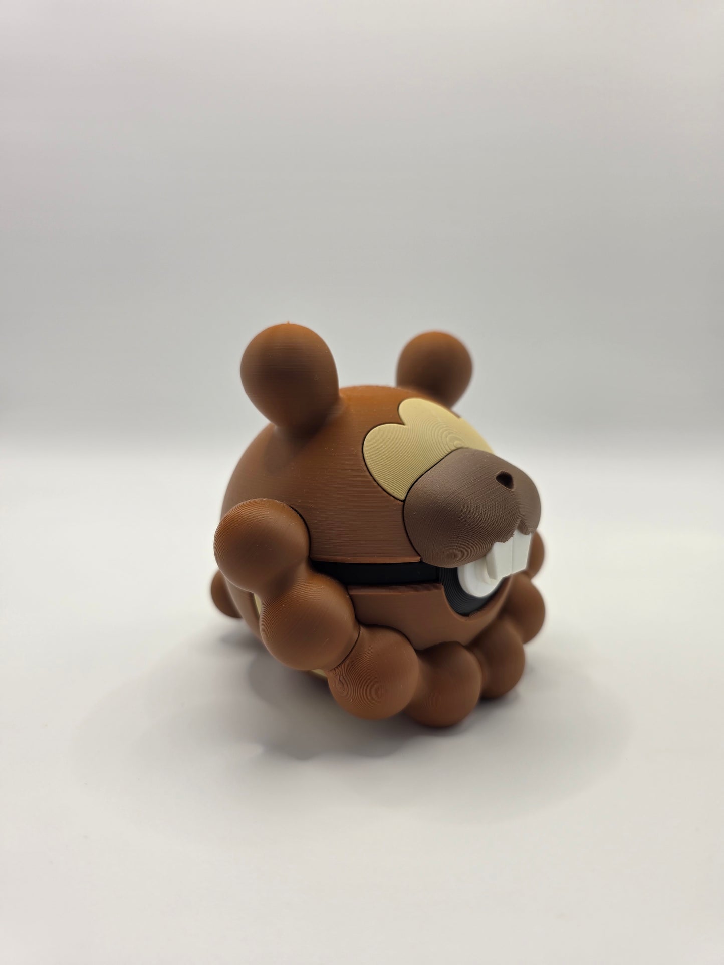 Character Design - 3D Printed Character Ball - Bidoof - Unique Display Collectible.