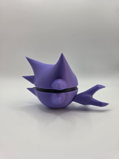 Character Design - 3D Printed Character Ball - Haunter - Unique Display Collectible.