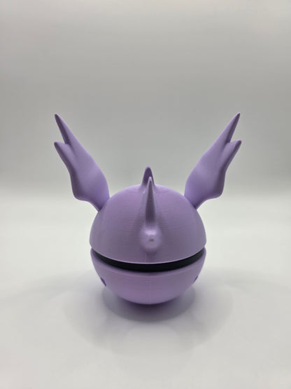Character Design - 3D Printed Character Ball - Nidorino - Unique Display Collectible.