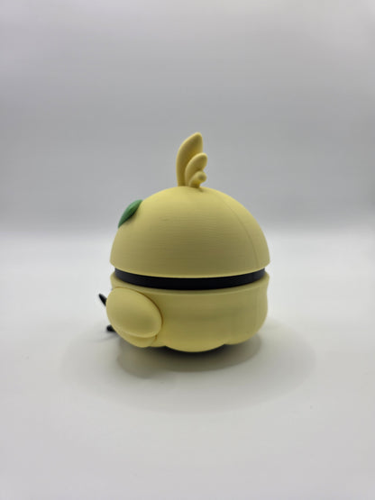 Character Design - 3D Printed Character Ball - Browt - Unique Display Collectible.
