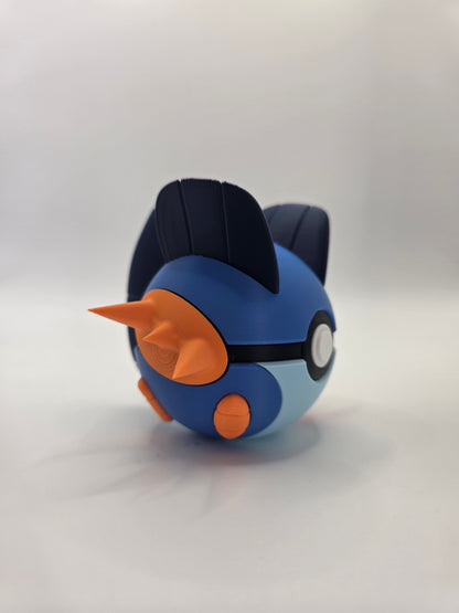 Character Design - 3D Printed Character Ball - Swampert - Unique Display Collectible.
