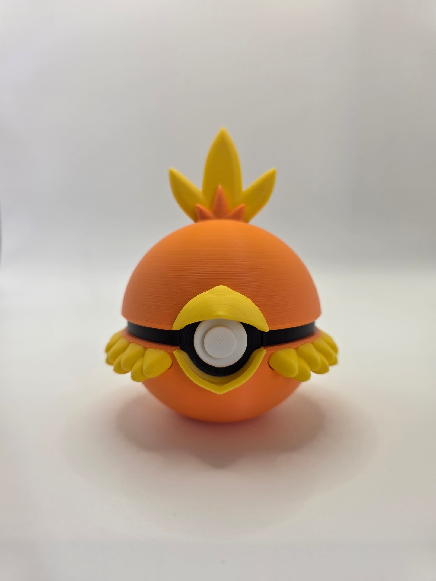 Character Design - 3D Printed Character Ball - Torchic - Unique Display Collectible.