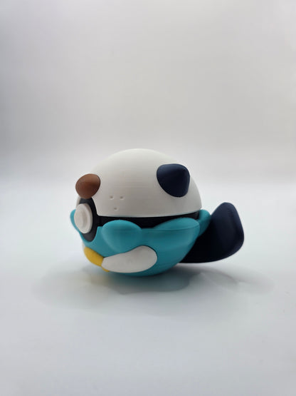 Character Design - 3D Printed Character Ball - Oshawott - Unique Display Collectible.
