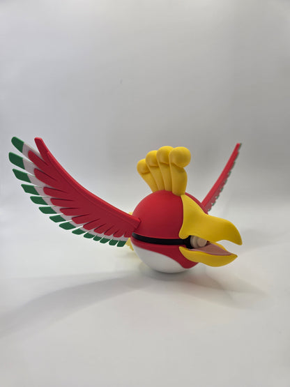 Character Design - 3D Printed Character Ball - Ho-oh - Unique Display Collectible.
