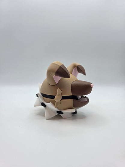 Character Design - 3D Printed Character Ball - Rockruff - Unique Display Collectible.