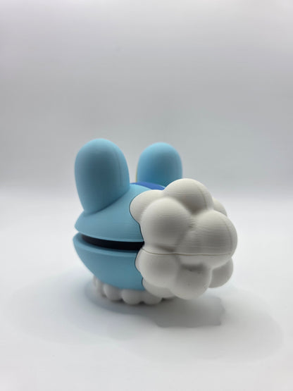 Character Design - 3D Printed Character Ball - Froakie - Unique Display Collectible.
