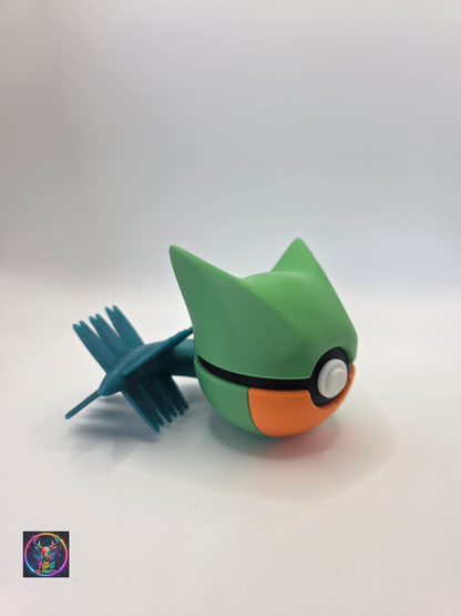 Character Design - 3D Printed Character Ball - Sceptile - Unique Display Collectible.