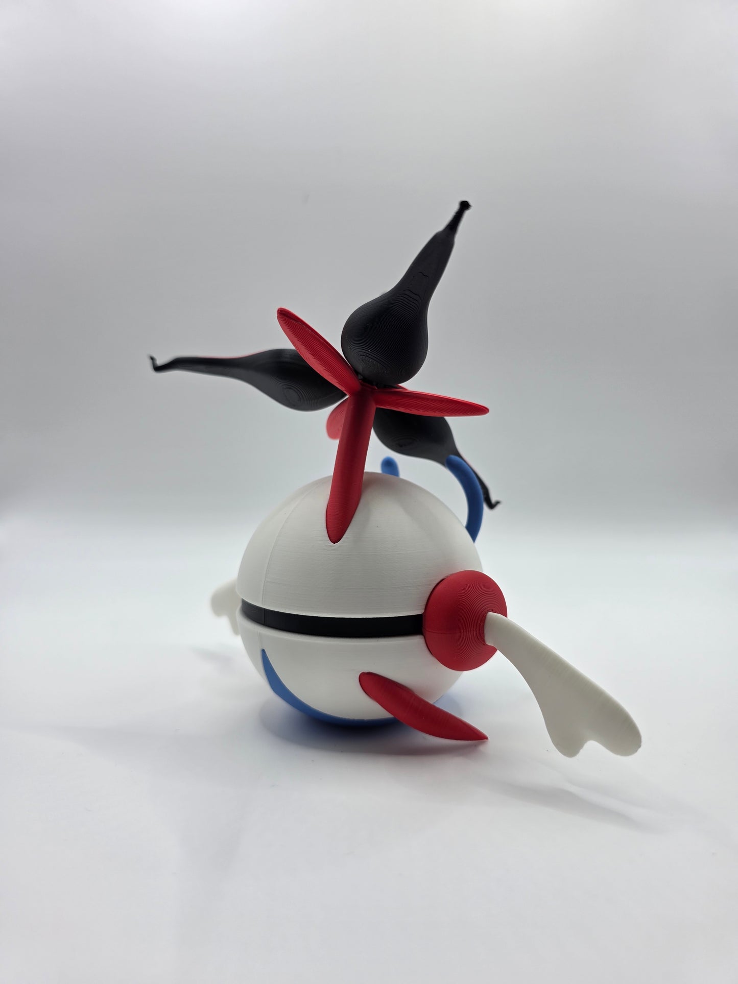 Character Design - 3D Printed Character Ball - Eternal Floette - Unique Display Collectible.