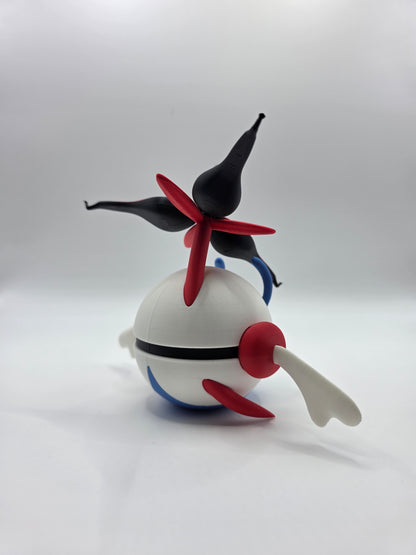 Character Design - 3D Printed Character Ball - Eternal Floette - Unique Display Collectible.