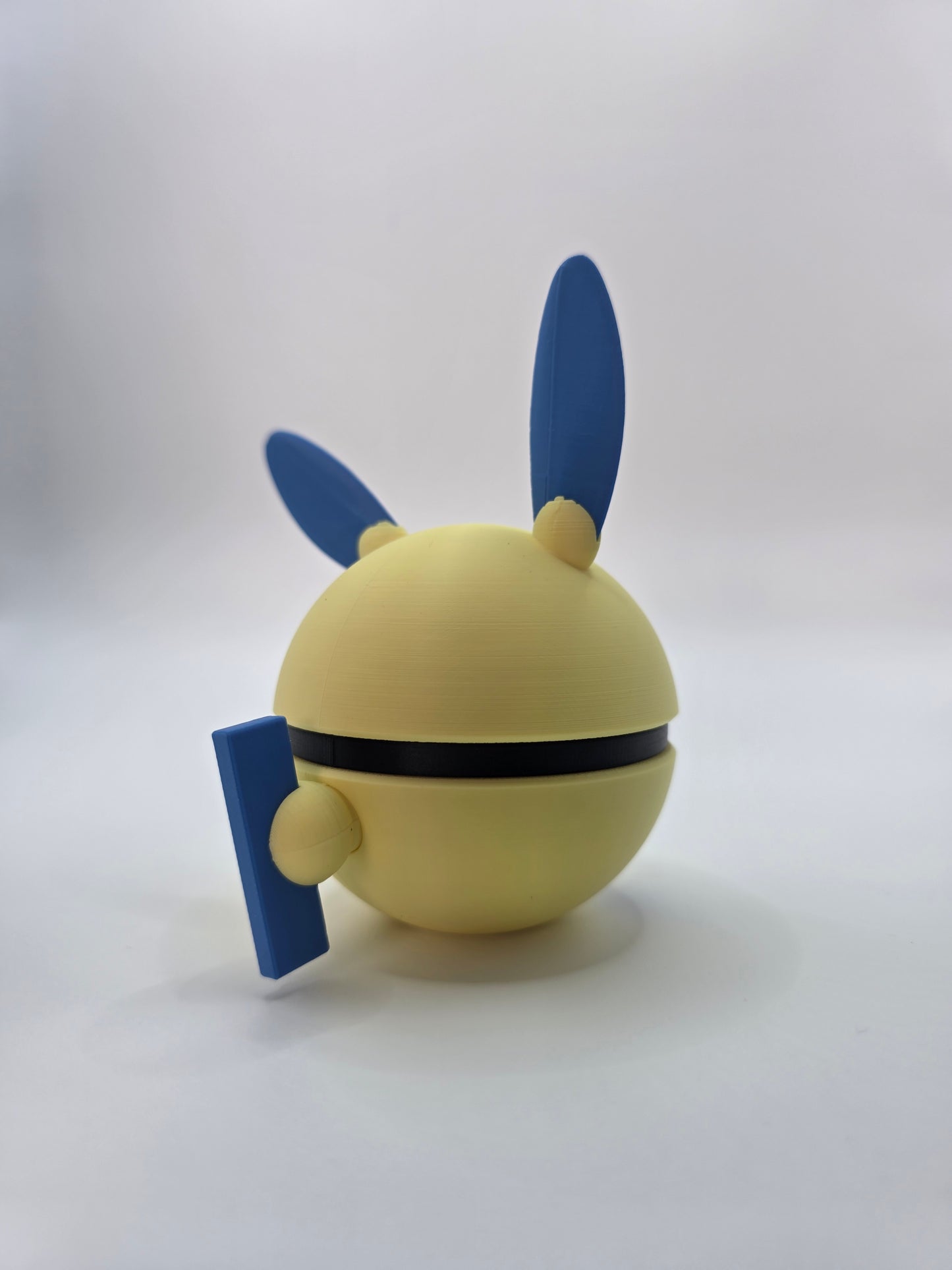 Character Design - 3D Printed Character Ball - Minun - Unique Display Collectible.