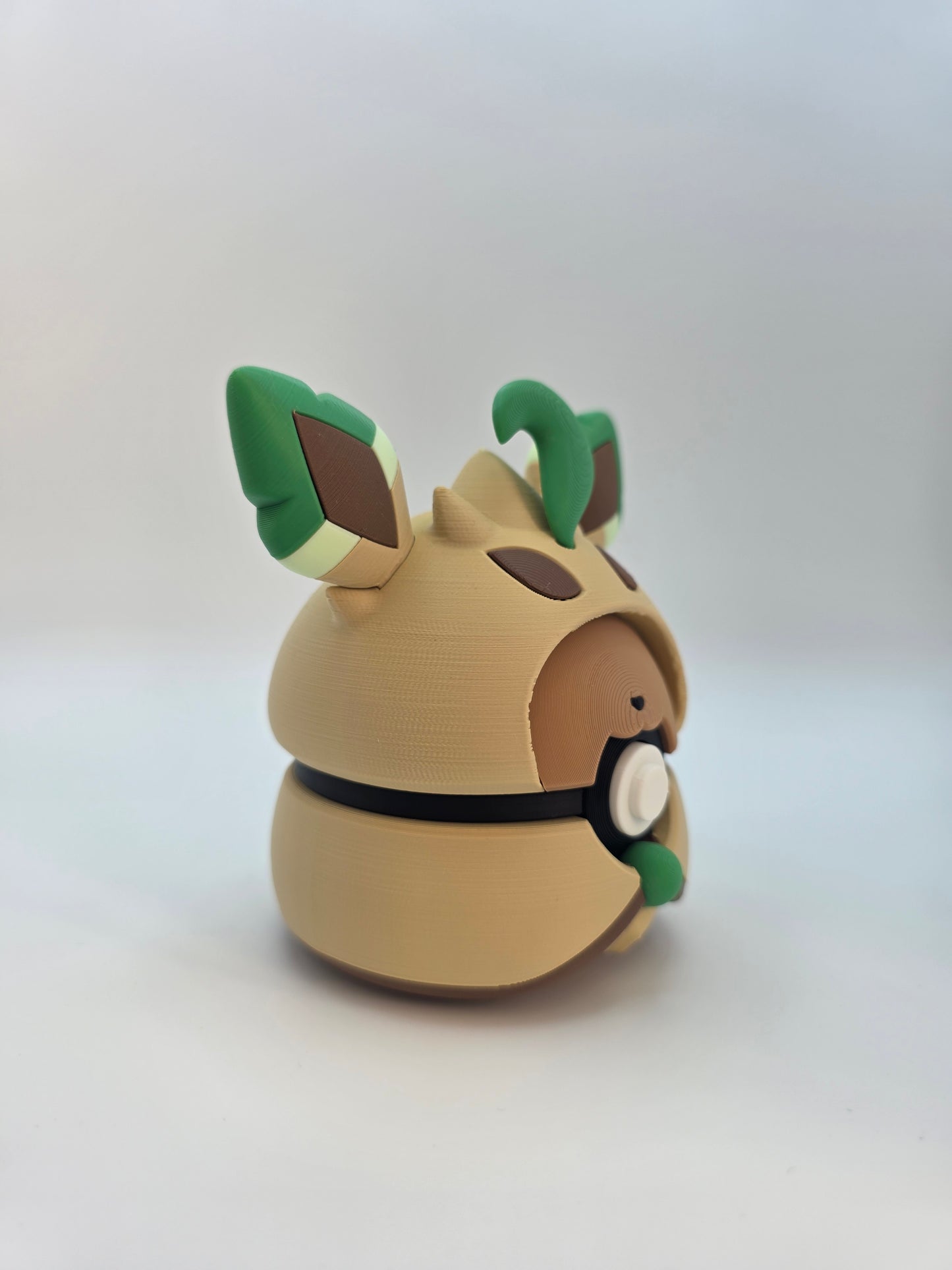 Character Design - 3D Printed Character Ball - Poncho Eevee Collection - Unique Display Collectible.