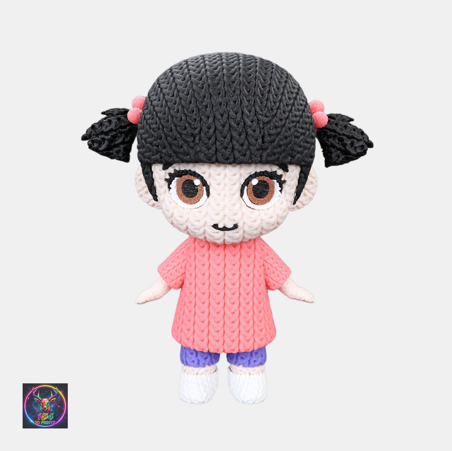 🧶Retro Knitted Closet Monster Buddies  - 3D Printed Closet Monster Collectible -