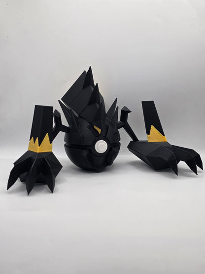Character Design - 3D Printed Character Ball - Necrozma - Unique Display Collectible.