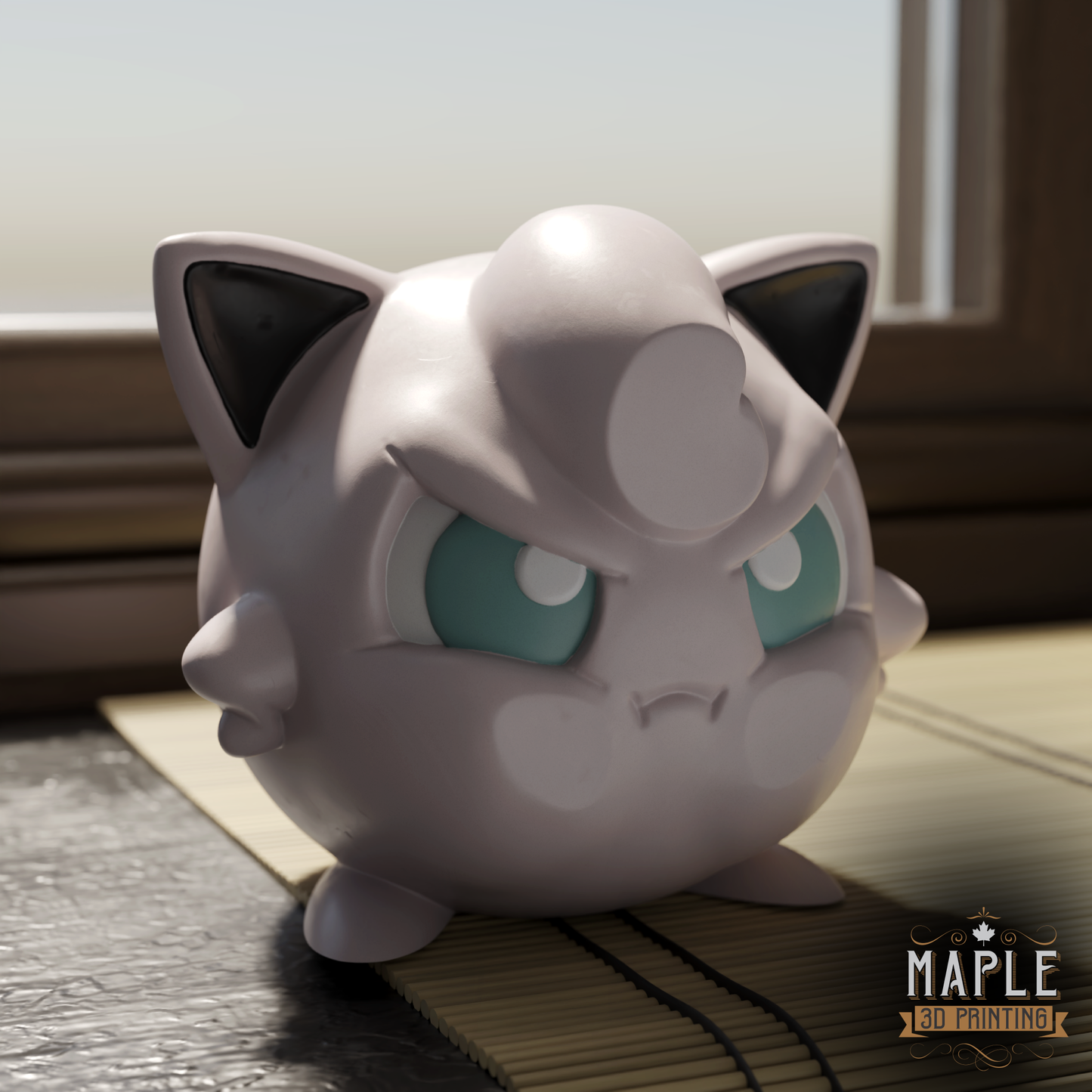 Window Pokemon - 3D Printed Character Design - A distinctive and highly collectible display item.