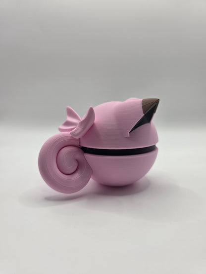 Character Design - 3D Printed Character Ball - Clefairy - Unique Display Collectible.