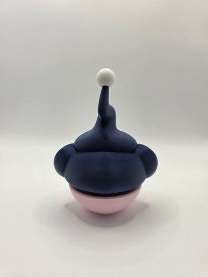 Character Design - 3D Printed Character Ball - Mime Jr - Unique Display Collectible.